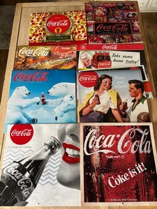 Coca-Cola - Large Wall Calendars - Lot of 8 - 1998, 2011,12,14,15,16,18, & 2019