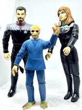 Star Trek Action Figure Lot Playmates 1996 Riker Crusher Tom Paris Mutant
