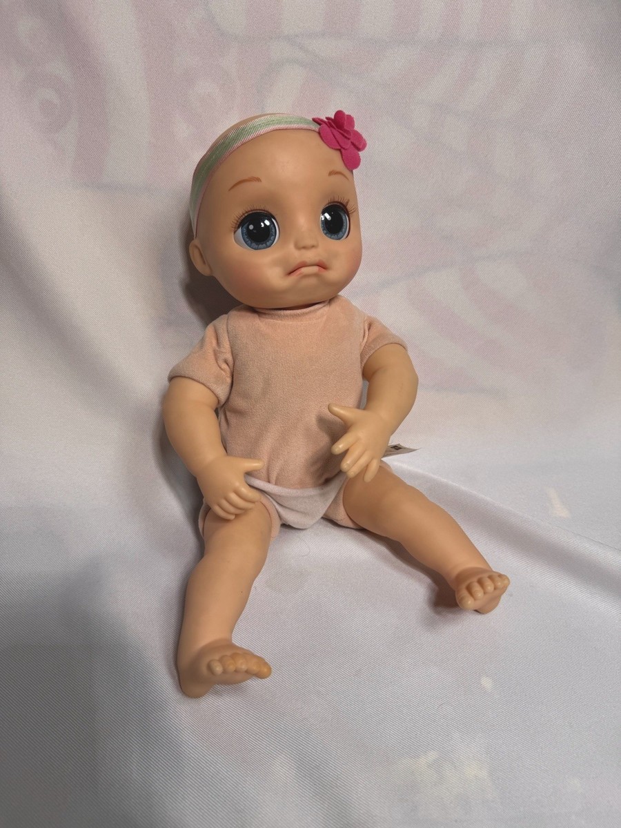 Baby Alive Doll -Real As Can Be Hasbro Blonde With Blue Eyes -Works