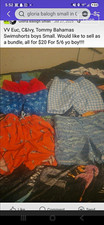 boys Swim Shorts Bundle Size S Multicolor Beach Theme 4 Pairs