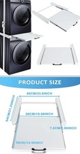 Brand New washer and dryer stand stacking kit pull out shelve White metal strong