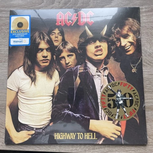 NEW & SEALED AC/DC Highway to Hell Gold Vinyl 50th Anniversary Limited Edition