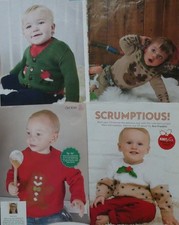 CHILDREN'S CHRISTMAS MOTIF CARDIGAN/JUMPERS~KNITTING PATTERNS~MAGAZINE EXTRACTS