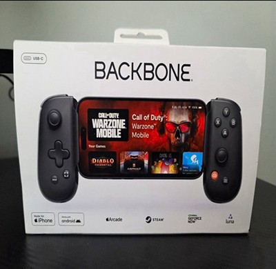 Backbone One USB-C Mobile Controller Ergonomic for Android iPhone Black