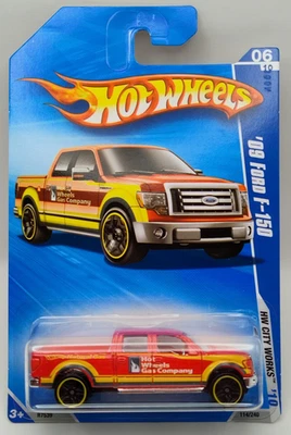Hot Wheels '10 HW City Works '09 Ford F-150-Hot Wheels Gas Company-Red Variation - Image 1 of 4