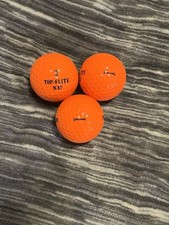 Vintage Spalding Elite Orange Golf Balls Open Box Never Used x1 Case Of 3