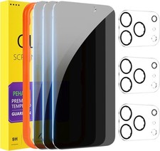Boîte 3+3 iPhone 17 Pro Max Protection de l'écran de confidentialité & Protecteur d'objectif caméra