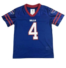Buffalo Bills NFL Team Apparel Youth "#4 James Cook" Jersey