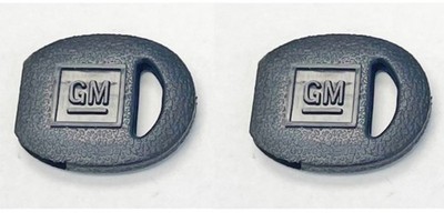 68-94 General Motors Gm Chevrolet Pontiac Black Cover Late Style Key 2 Oval Caps