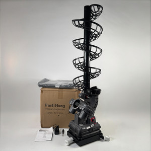 Furlihong 3807BH Tennis Ball Machine with Triangular Base, Adj Speed Oscillating