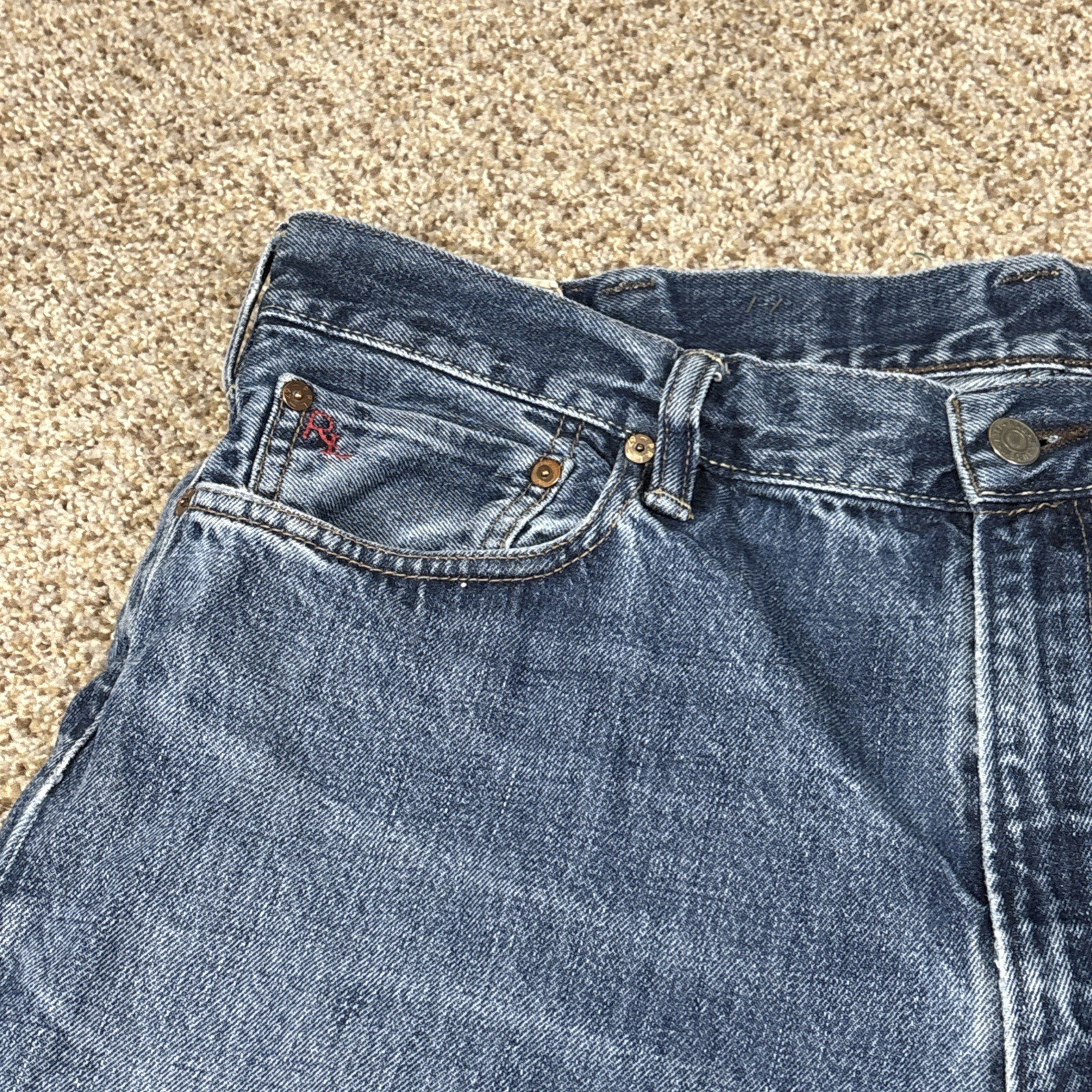 Polo Ralph Lauren Jeans Mens 38x32 Straight Denim (37x31.5) - View 3