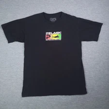 Pelagic T Shirt Mens Large 100 Cotton Black