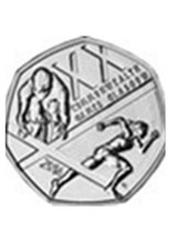 Commonwealth Games Glasgow 2014 50p Fifty Pence Circulated Collectable Coin