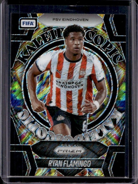 2025-26 Panini Prizm FIFA Ryan Flamingo Kaleidoscopic Black Shimmer Prizm #1/1