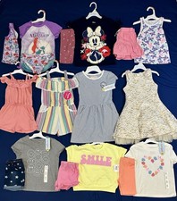 Huge Lot Girls Size 4 5 Clothes NEW  EUC Dress Summer 4T 5T Shorts Disney C J