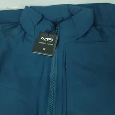 Mack Russo Mens XL Hybrid Jacket Blue Lightweight Insulated Full Zip Winter