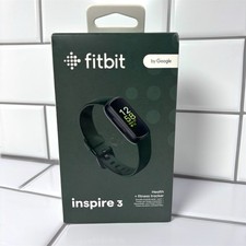 New Sealed Fitbit Inspire 3 Black Heart Rate Monitor Health Fitness Tracker