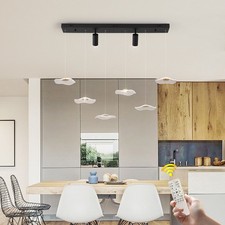 Modern Chandelier Kitchen Island Lights with Spotlights for Dining Living Room