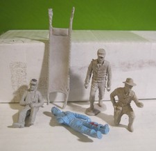 MARX BLUE AND GRAY CIVIL WAR PLAYSET 5 ITEMS REBELS YANKEE PLASTIC TOY SOLDIERS