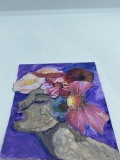 ACEO Original Mixed Media – Floral Crown Portraits #103– ATC by Tehillah 