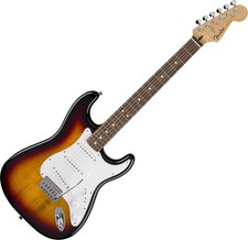 Fender Standard Stratocaster E-Gitarre 3-Color Sunburst Lorbeer Griffbrett