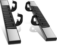 6.75" Wide Flat Running Boards for 2007-2018 Chevy Silverado GMC Sierra 1500