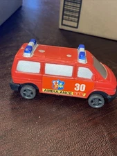 Vintage Greenbrier International Plastic AMBULANCE Toy