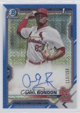 2021 Bowman Chrome Prospect HTA Choice Refractor 113/150 Angel Rondon Auto 0eo6