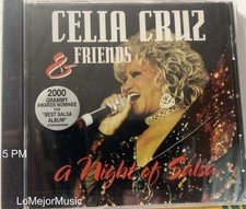 Rare No Longer Made CD Celia Cruz & Friends sticker A  Night od Salsa RMM New