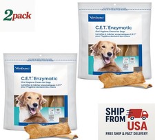 C.E.T. Enzymatic Oral Hygiene Chews for Dogs, Large   30 ct x 2 Pack