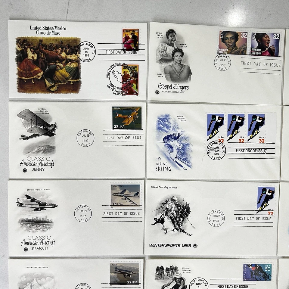 15 First Day of Issue Postal Covers Historic FDC 1996-98 Culture Lot #18 - Image 2 of 4