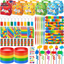 90PCS Building Block Birthday Party Favors Supplies Birthday Decorations Goodie