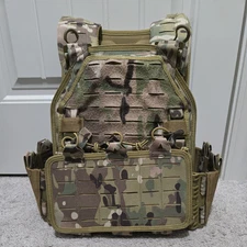 YAKEDA Tactical Vest for Men Military 1000D Nylon Quick Release Laser Cp