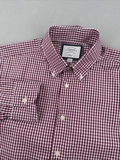 Charles Tyrwhitt Non-Iron Classic Fit Dress Shirt Mens 16-33 Purple Checkered