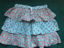 Girls Mini Boden age 7-8 years 8-9 years, blue turquoise floral ra-ra skirt