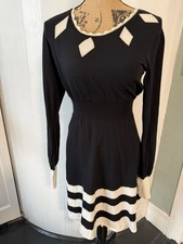 Alice Temperley for Target Black Size Small Knit Short Long Sleeve Dress *flaw