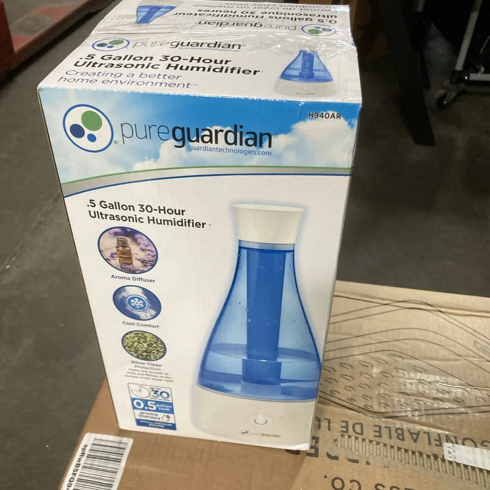 Pure Guardian H940AR Ultrasonic Cool Mist Humidifier – 30 Hour Runtime, .5 Gal ( - Image 3 of 4