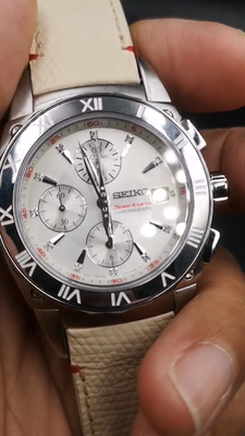 Nice Seiko Sportura Chronograph Men quartz watch. Nice with Jewels