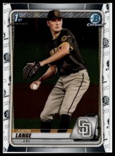 2020 Bowman Draft #BD-99 Justin Lange Chrome
