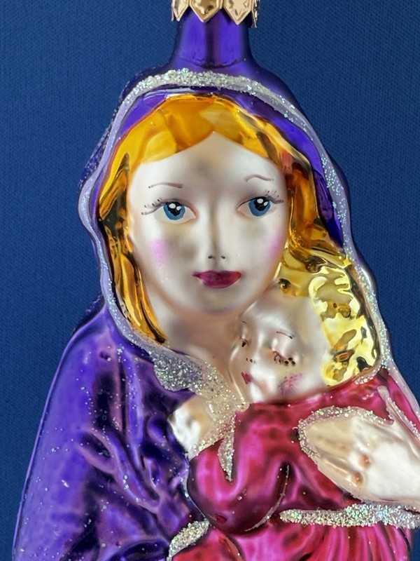 Christopher Radko Vintage 1995 Youthful Madonna-Mother & Child