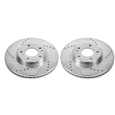 JBR1533XPR Powerstop Brake Discs 2-Wheel Set Front for Kia Sorento Santa Fe