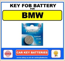 Key Fob Battery BMW 1 Series F20 & F21  2011-2019 Eunicell CR2450