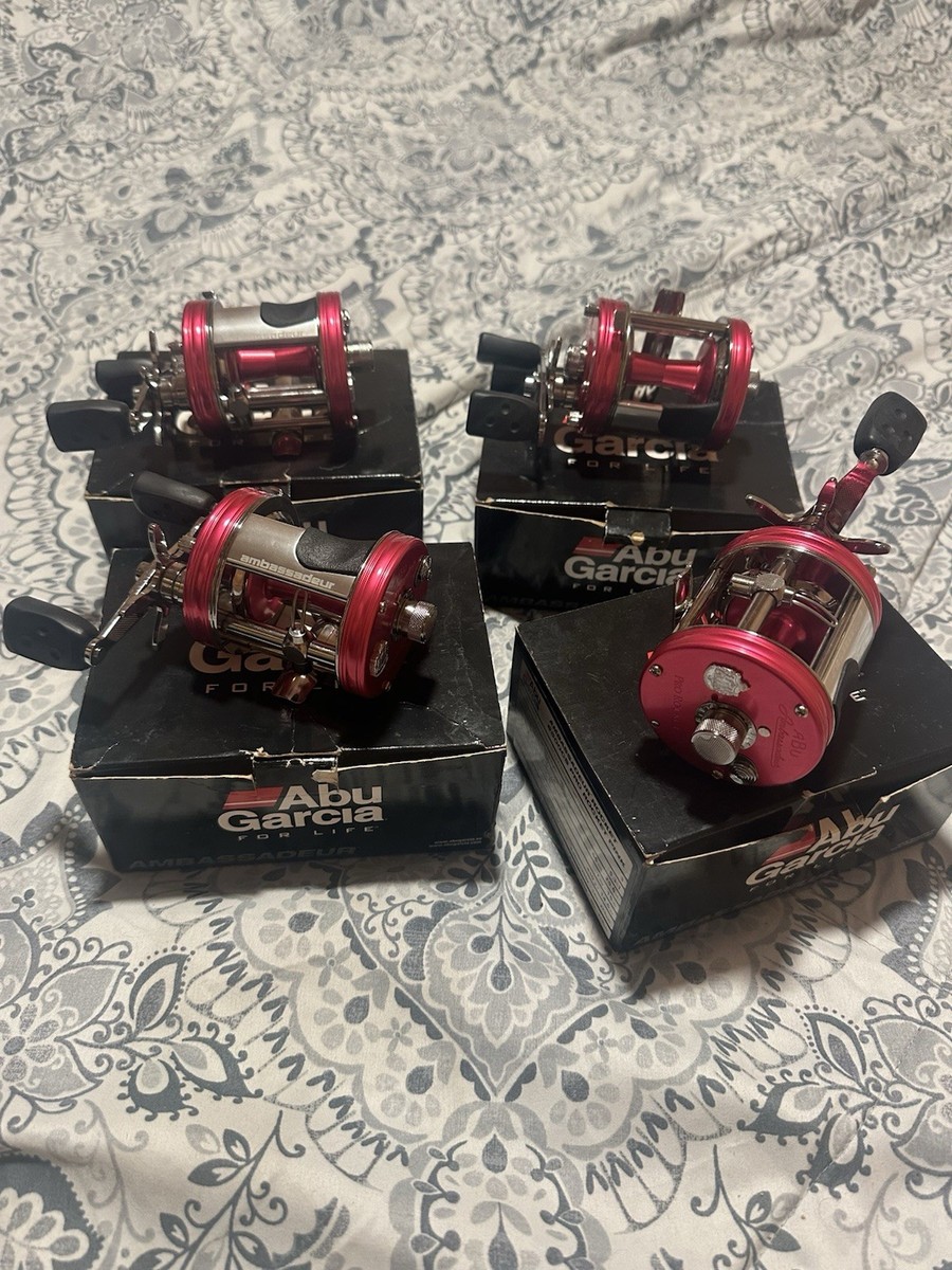 【barbie＊＊＊】Abu Garcia 6500CS Rocket Abu Garcia Ambassadeur 6500CS Pro Rocket Pink Baitcast Reel w/ Box
