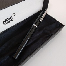 Penna stilografica Montblanc Junior #620 acciaio quadrante nero finestra diamantata usata