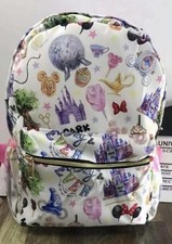 Disney Parks Disney Icons Print Backpack Bag - White/Multicolor