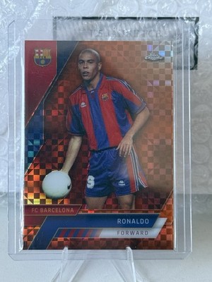 Topps Chrome FC Barcelona 2022/23 Ronaldo R9 Orange /25 Legend Brasil Icon Rare