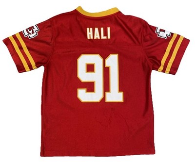 KANSAS CITY CHIEFS JERSEY TAMBA HALI #91 (YOUTH) SIZE LARGE (12/14) NFL FOOTBALL