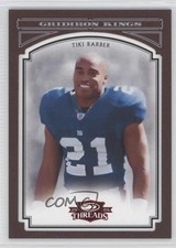 2006 Donruss Threads Pro Gridiron Kings Red Framed /100 Tiki Barber #PGK-54 3c7
