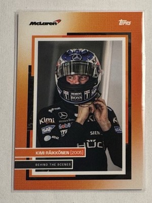 Kimi Räikkönen Topps F1 McLaren Team Set 2025 Behind The Scenes Base McLaren