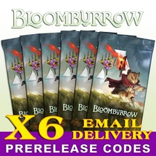 MTG ARENA PRERELEASE CODE CARD - X6 DIGITAL BLOOMBURROW BOOSTER PACKS DOWNLOAD